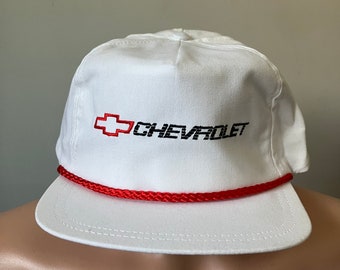 Deadstock Chevy Chevrovlet Logo Strapback Hut aus den 80er Jahren