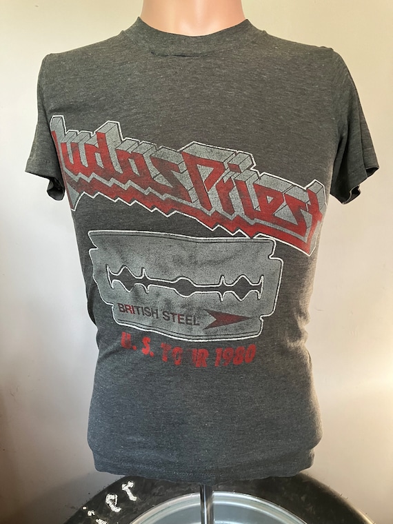 Vintage Judas Priest British Steel 1980 US Tour T-