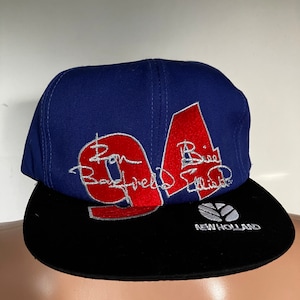 Ron Barfield Bill Elliott New Holland Racing Snapback Hat 90’s