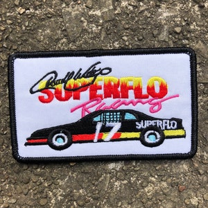 Deadstock Darrell Waltrip Superflo Racing Embroidered Patch 80’s