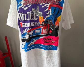Camiseta Michael Brotherton Wiltel Top Fuel Tour 1993 Tamanho G Anos 90