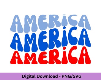 America SVG, 4th of July png, July 4th png, Independence Day png, 4th of July svg, America wave png, USA Flag svg, Patriotic svg,  USA png