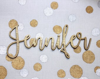 Personalized Laser Cut Names // Wedding Name Plate // Small laser cut names