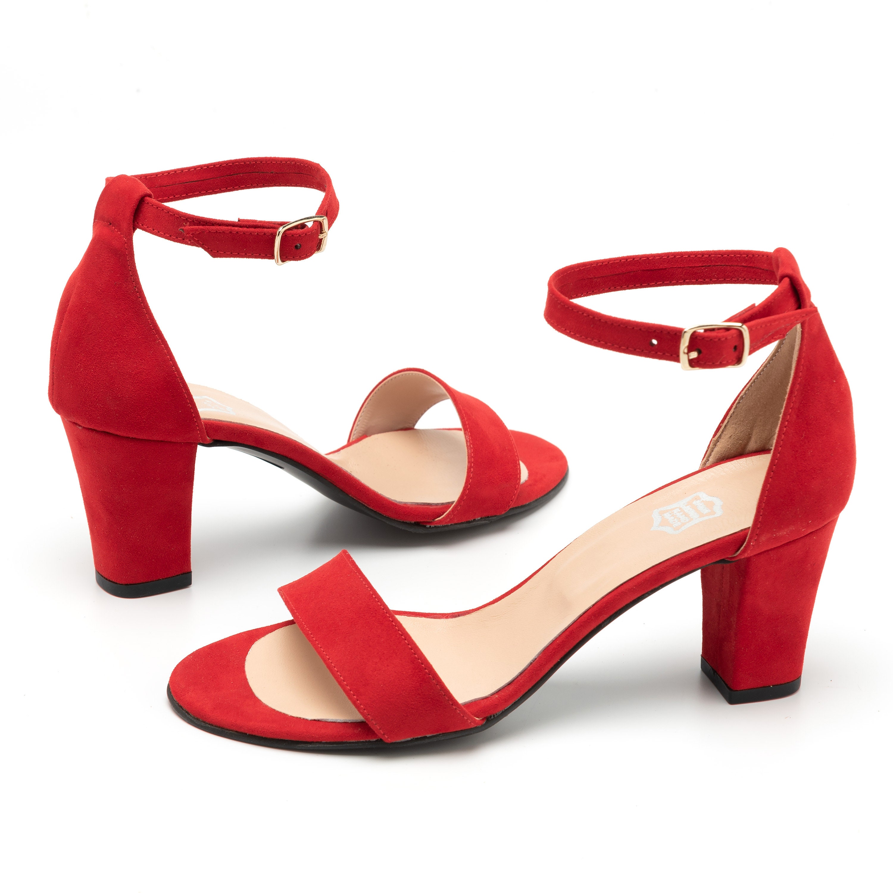 low block red heels