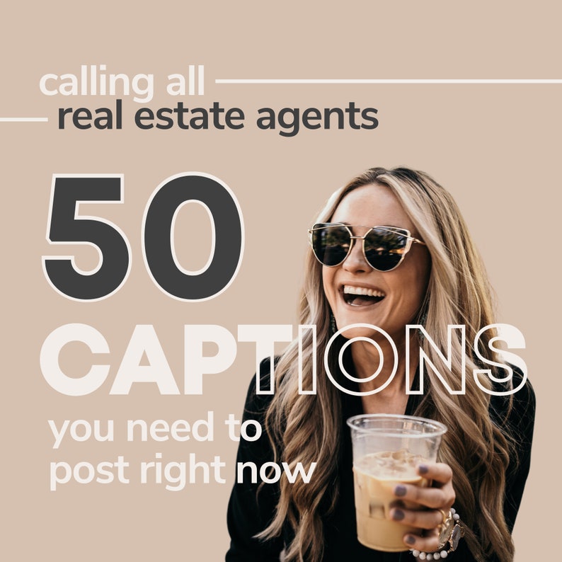 50 Prewritten Social Media Captions for REALTORS® Etsy