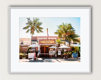 Beach Cafe Color Photograph, Digital Download, Wall Decor, Home Gallery