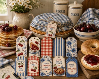 Cherry Pie Gift Tags Printables