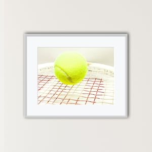Printable Tennis Anyone Color Photograph, Digital Download, Wall Decor, Home Gallery