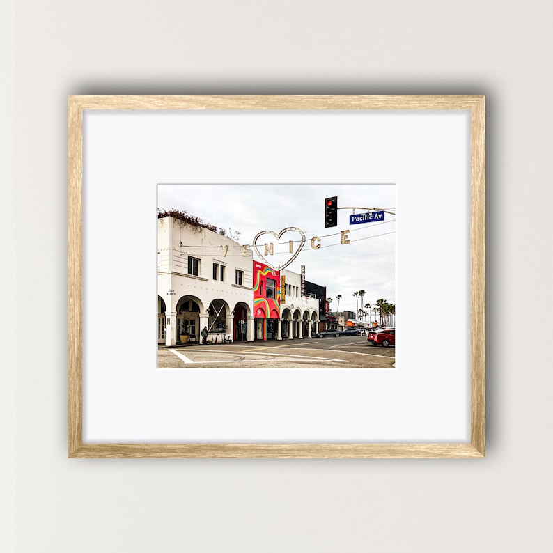 Instant Download, Venice Beach Printable Art Photo, California Color