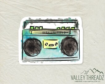 Boombox Decal - Boombox Vinyl Sticker - Boombox Sticker - Decals - Car Decal - 90s Sticker - Radio Sticker - Laptop Sticker - Tumbler Decal