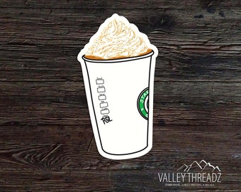 Pumpkin Spice Latte Decal - PSL Vinyl Sticker - Fall Sticker - Car Window Decal - Sticker - Coffee Sticker - Laptop Sticker - Tumbler Decal