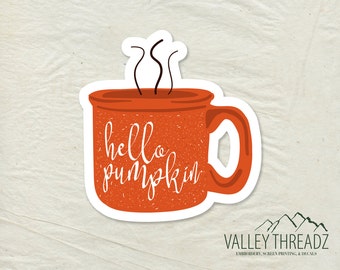 Camping Mug Decal - Fall Mug Vinyl Sticker - Fall Sticker - Car Window Decal - Sticker - Mug Sticker - Laptop Sticker - Tumbler Decal