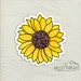 Sunflower Decal - Sunflower Vinyl Sticker - Sunflower Sticker - Car Window Decal - Sticker - Flower Sticker - Laptop Sticker - Tumbler Decal