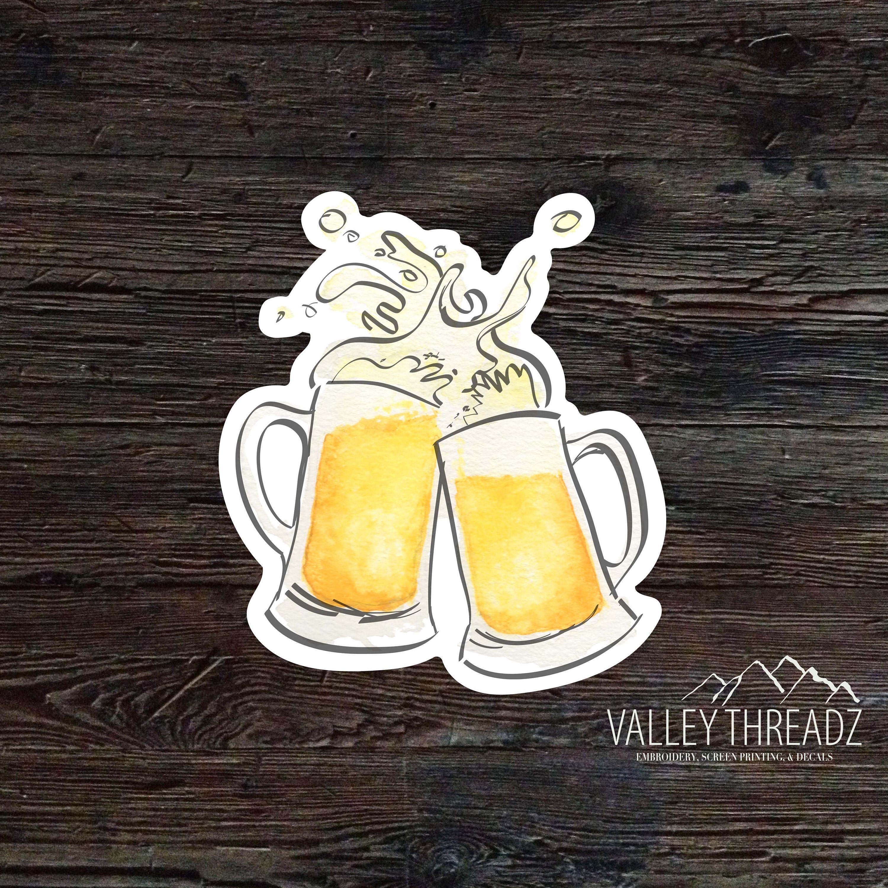Cheers Decal - Cheers Vinyl Sticker - Beer Sticker - Car Decal ...
