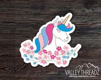 Unicorn Decal - Unicorn Vinyl Sticker - Unicorn Sticker - Computer Decal - Vinyl Decal - Stickers - Decals - Laptop Sticker - Tumbler Decal