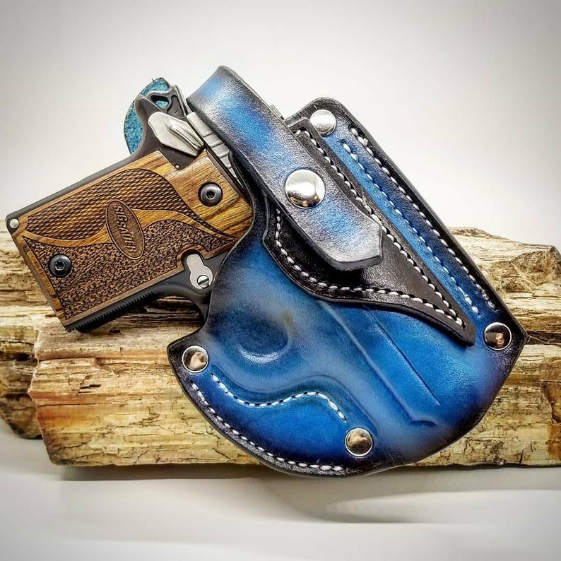 Leather holster for Kimber Micro 9 Sig Sauer P938 or Sig Etsy