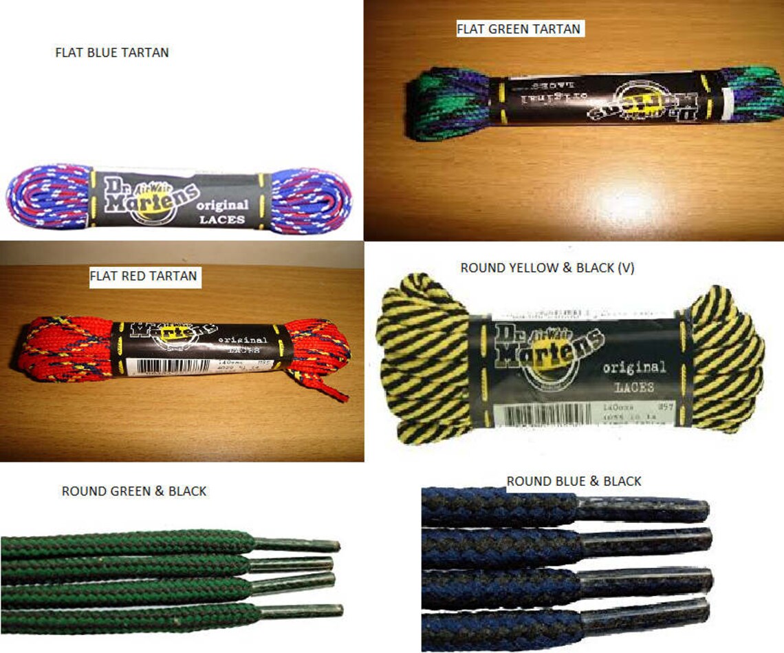 Authentic Replacement Dr Martens Shoelaces Over 50 Different Etsy