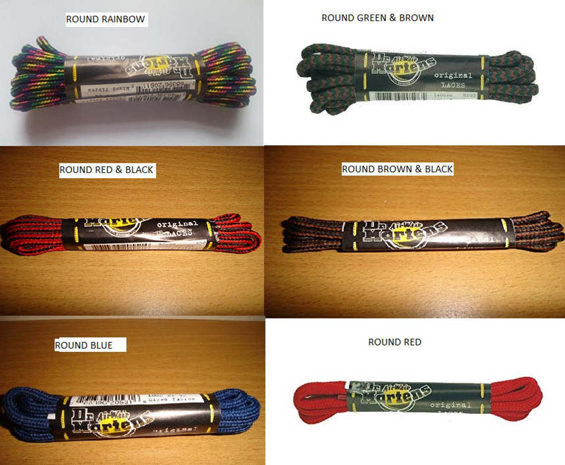 Authentic Replacement Dr Martens Shoelaces Over 50 Different Etsy