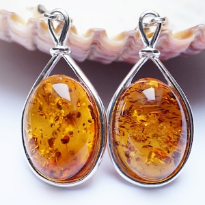 Natural Baltic Amber Earrings, Amber Earrings, Cognac Amber Earrings, Amber And Sterling Silver Earrings, Amber Dangle Earrings,Organic Gift