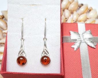 Natural Golden Amber Earrings, Baltic Amber Earrings, Gold Amber Earrings, Amber Drop Earrings, Modern Amber Earrings, Amber Jewellery, Gift