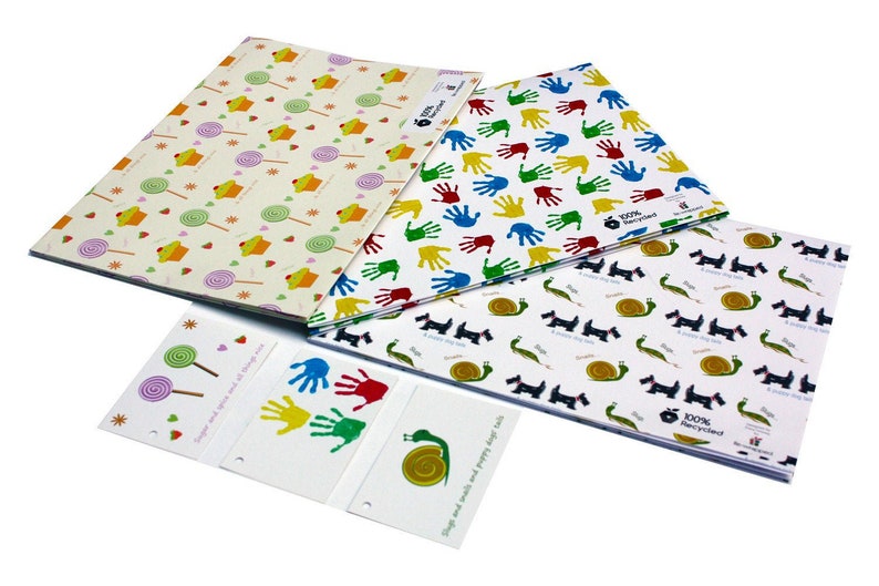 Kate Heiss Pack Eco Friendly Recycled Birthday Gift Wrap Wrapping Paper Set 10 sheets/10 Tags Kate Heiss Pack Eco Friendly Recycled Birthday Gift Wrap Wrapping Paper Set 10 sheets/10 Tags