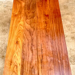 Walnut sculpted coffee table image 4