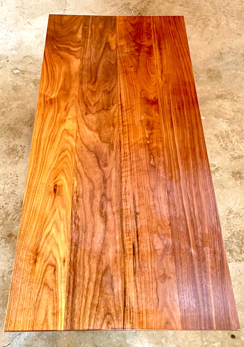 Walnut sculpted coffee table image 4