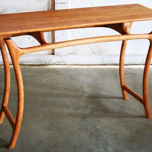 Sculpted Console Table with Curved Legs