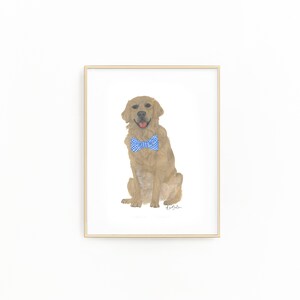 SALE - 5x7&quot; Golden Retriever Fine Art Print