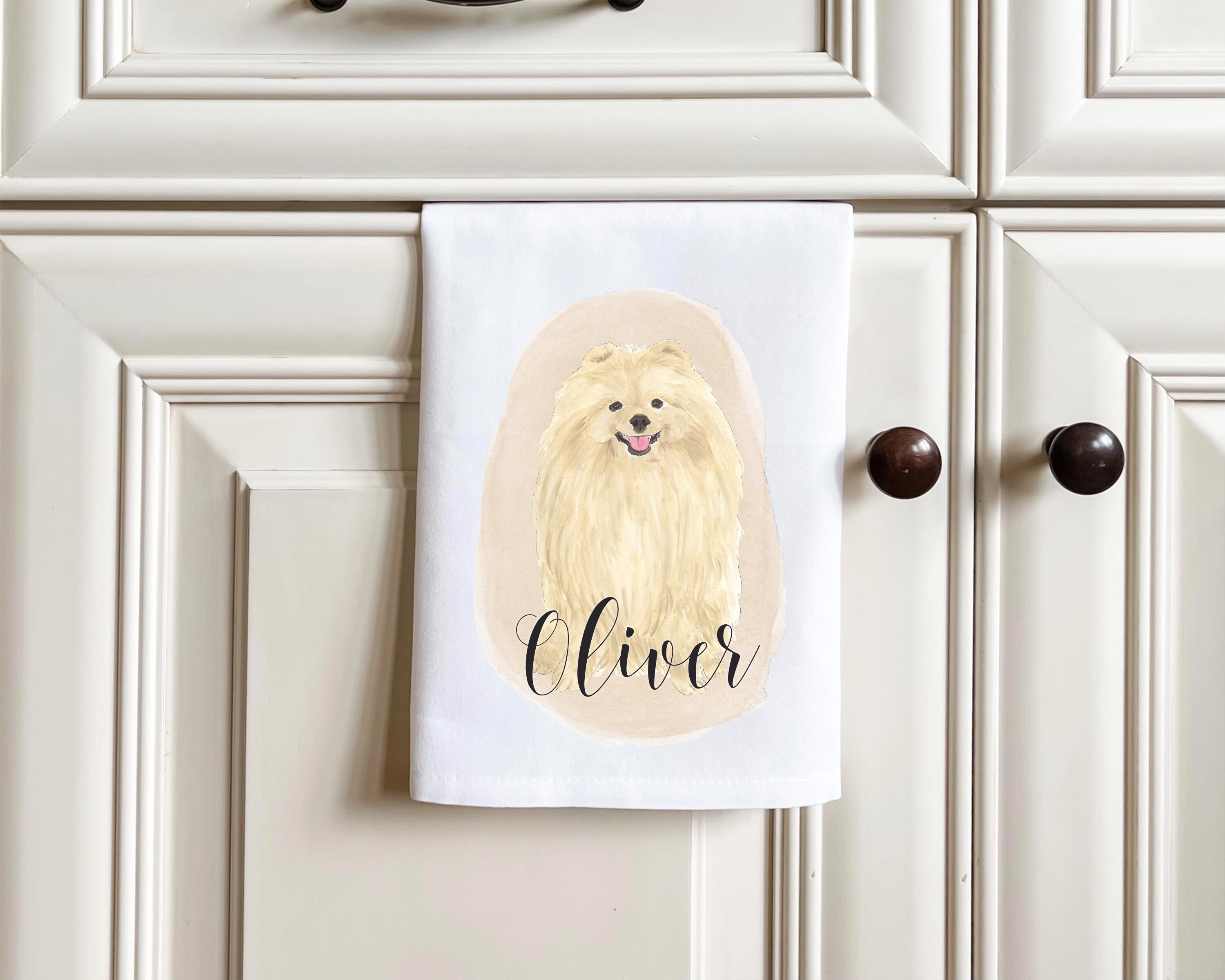 Personalized Pomeranian Tea Towel set of 2 - Etsy UK