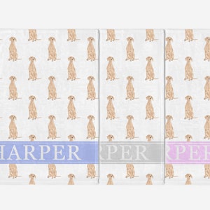 Personalized Vizsla Minky Baby Blanket