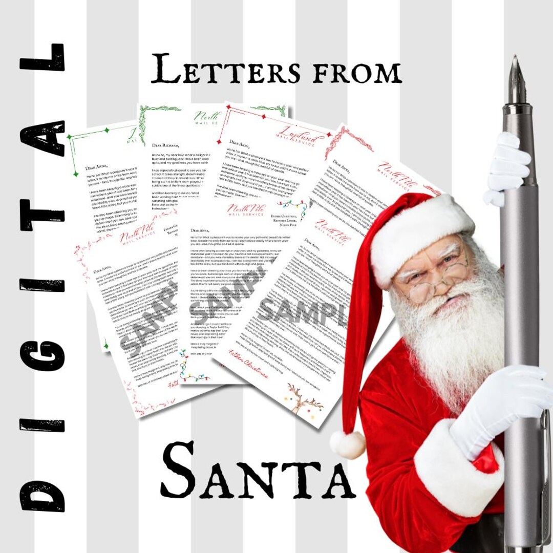 Children's Bespoke Letters From Santa - Digital Download - Print at ...