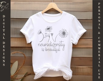 Neurodiversity is Beautiful SVG | Mental Health Awareness (Digital Download)