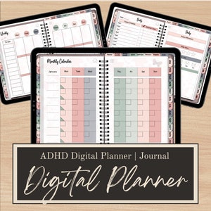 ADHD-Friendly Digital Planner (created by someone with ADHD) for iPad, Goodnotes, | Adult ADHD Daily Organizer Self-Care & Habit Tracker