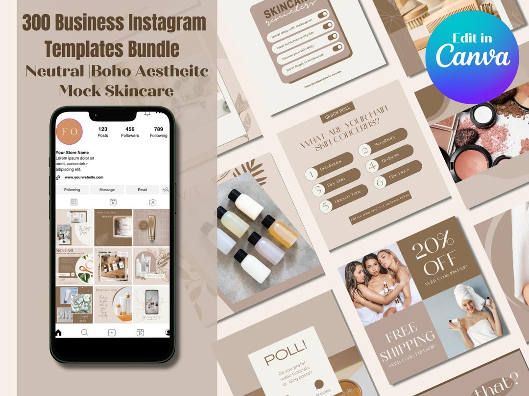 Instagram Template Bundle for Canva | Instagram Post Story Designs ...