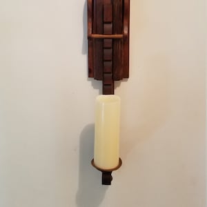 One of a kind Adjustable Wood Sconce