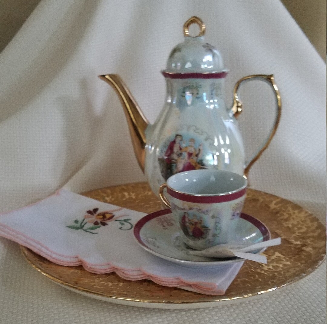 Petite 17 Piece China Tea Set Etsy