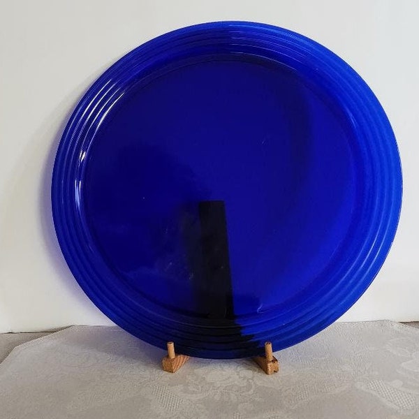 Large Cobalt Platter