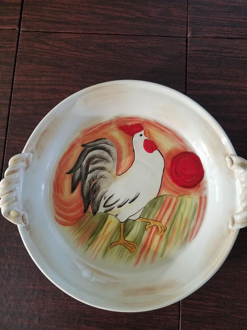 Fitz and Floyd Chanticlair chanticleer Platter Etsy Fitz and Floyd Chanticlair chanticleer Platter Etsy