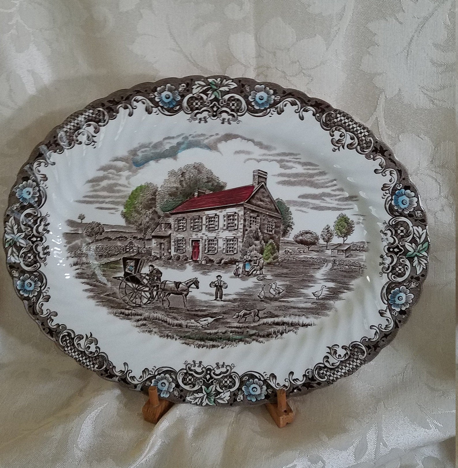 Johnson Brothers Heritage Hall Platter Etsy