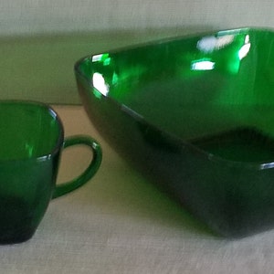 Holly Green Square Glass Duo