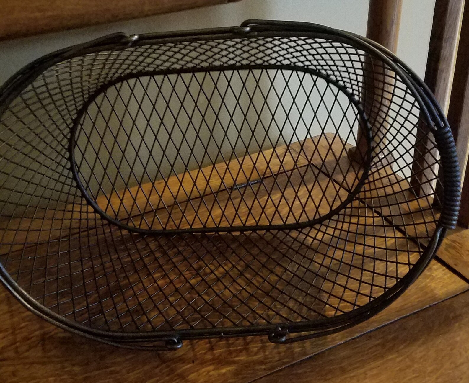 Heavy Egg Style Metal Basket Etsy