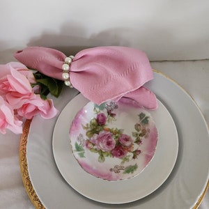 Two Muguet Rose Dessert Bowls