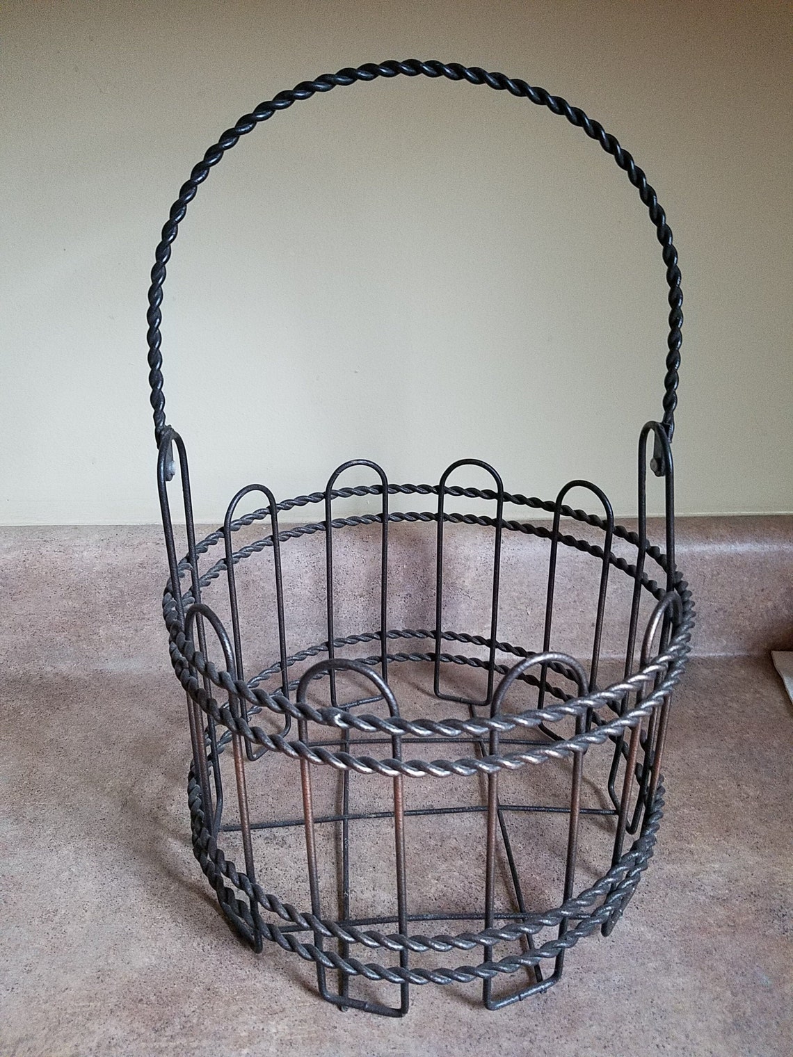 Versatile Hingedhandle Wire Basket Etsy