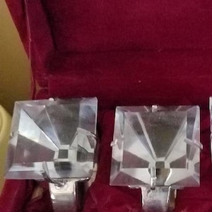 Giant &quot;diamond ring&quot; Napkin Ring Set