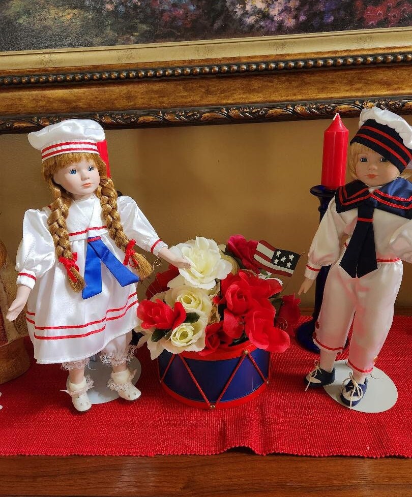アンティーク　ビスクドール　SAILOR Victorian Sailor Suit Dolls - Etsy