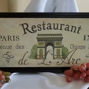 French Restaurant Sign