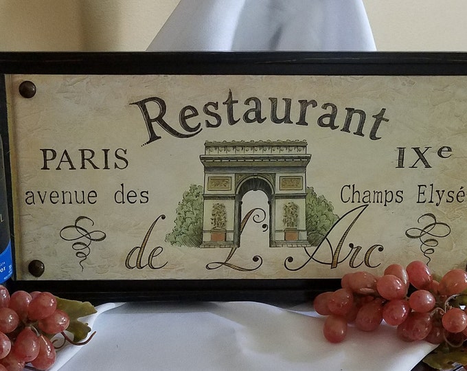 French Restaurant Sign - Etsy
