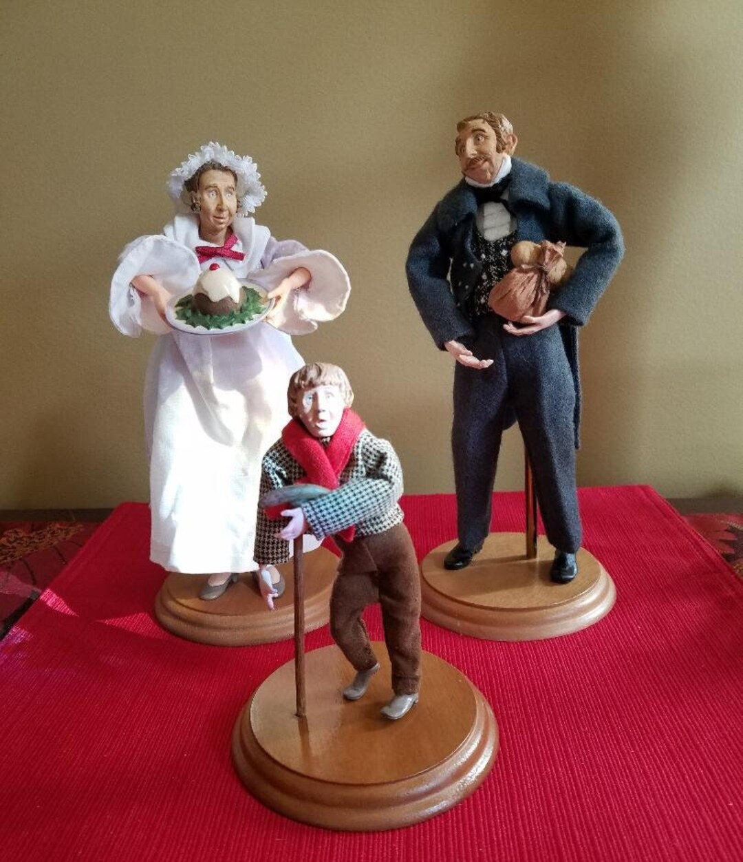 Christmas Carol Figurines 1989 Hallmark Etsy Christmas Carol Figurines