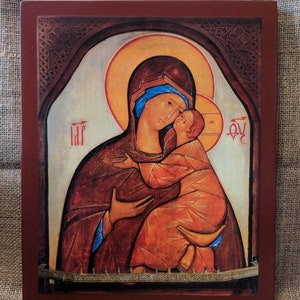 Mother of God of Tenderness, A3. Also available in A6. Please enquire.